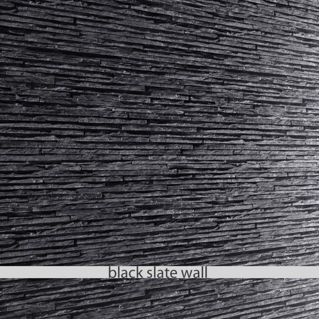 stone slate black Model 3D .c4d .max .obj .3ds .fbx .stl .blend 
