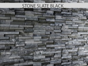 stone slate black 3D मॉडल