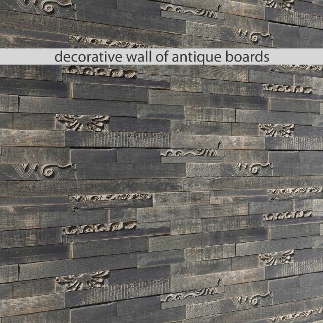 mosaic wood panel planks 3D Модель .c4d .max .obj .3ds .fbx .stl .blend 
