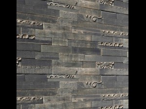 mosaic wood panel planks 3D Модель