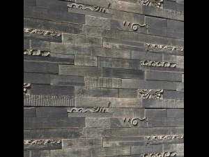 mosaic wood panel planks 3D Model