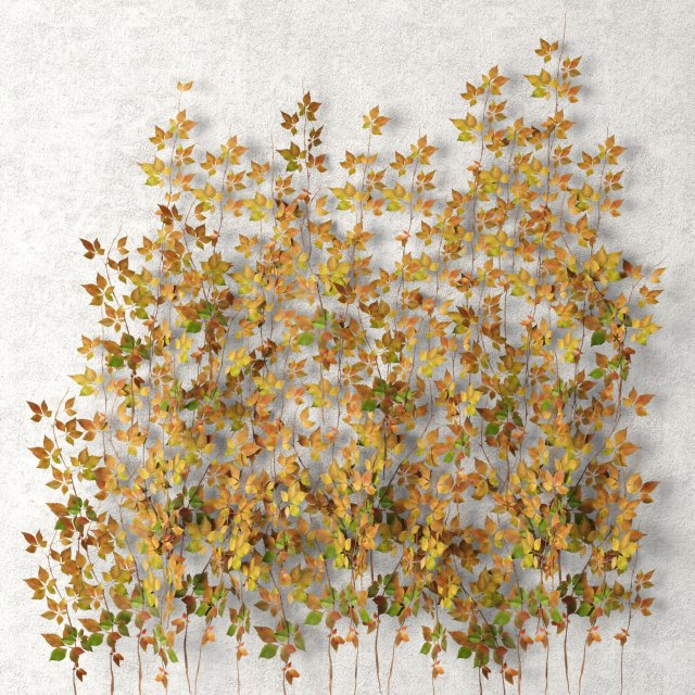 vine leaves wall 3D मॉडल .c4d .max .obj .3ds .fbx .stl .blend 