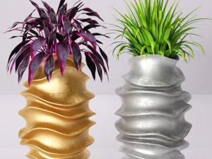 сбор растений в горшках 3D Модель