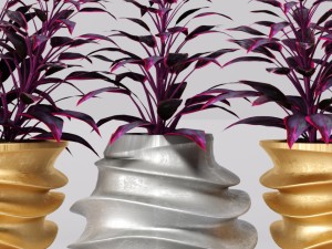 collection of plants in pots Modelo 3D