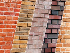 bricks set Model 3D