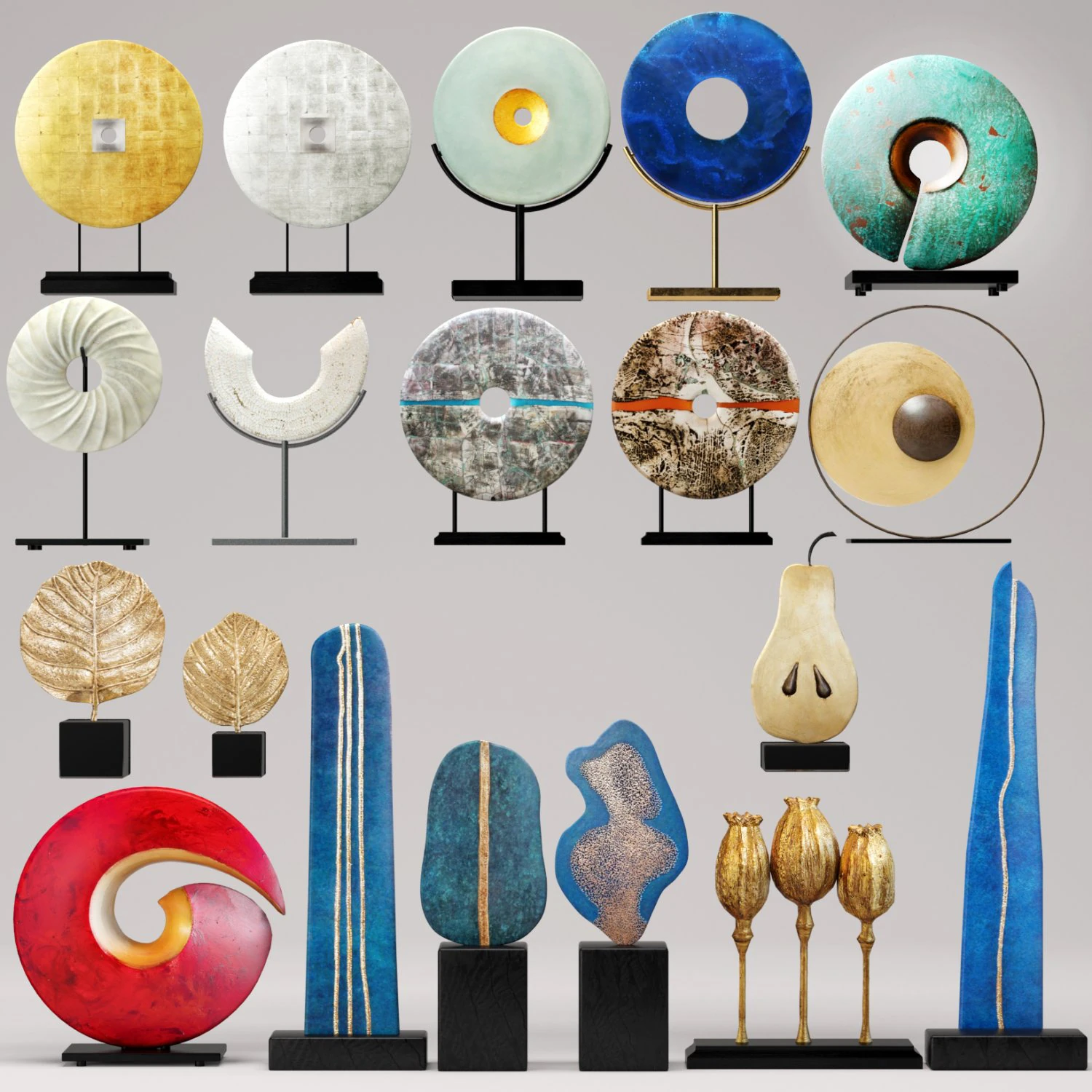 collezione di sculture Modello 3D .c4d .max .obj .3ds .fbx .stl .blend 