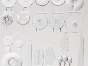 collezione di sculture Modello 3D