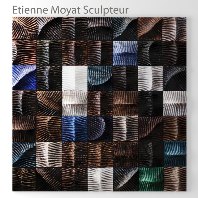 wall art etienne moyat sculpteur Model 3D .c4d .max .obj .3ds .fbx .stl .blend 