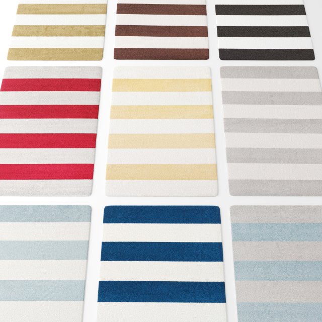 carpet collection Model 3D .c4d .max .obj .3ds .fbx .stl .blend 