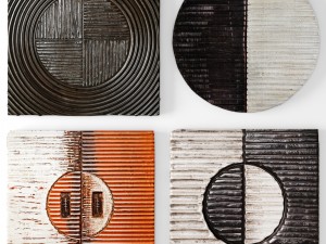 collection wood wall sculpture 3D Модель