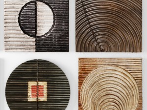 collection wood wall sculpture 3D Модель