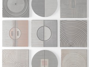 collection wood wall sculpture 3D Модель
