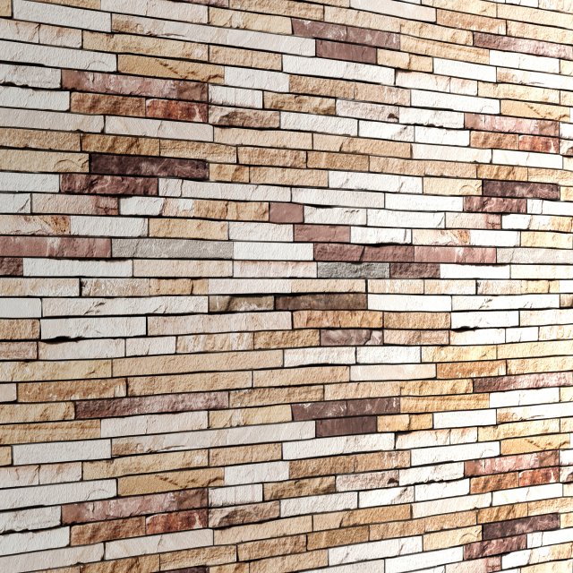 seamless stone wall 3D Модель .c4d .max .obj .3ds .fbx .stl .blend 
