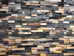 collection of black stone slate 3D 模型