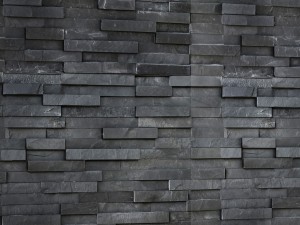 collection of black stone slate 3D 模型