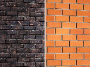 bricks wall set 3D 모델