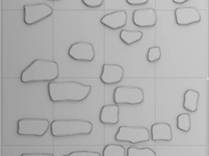 collection of stone slate 3D Model