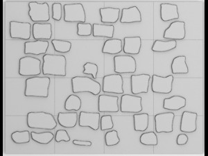collection of stone slate Modello 3D