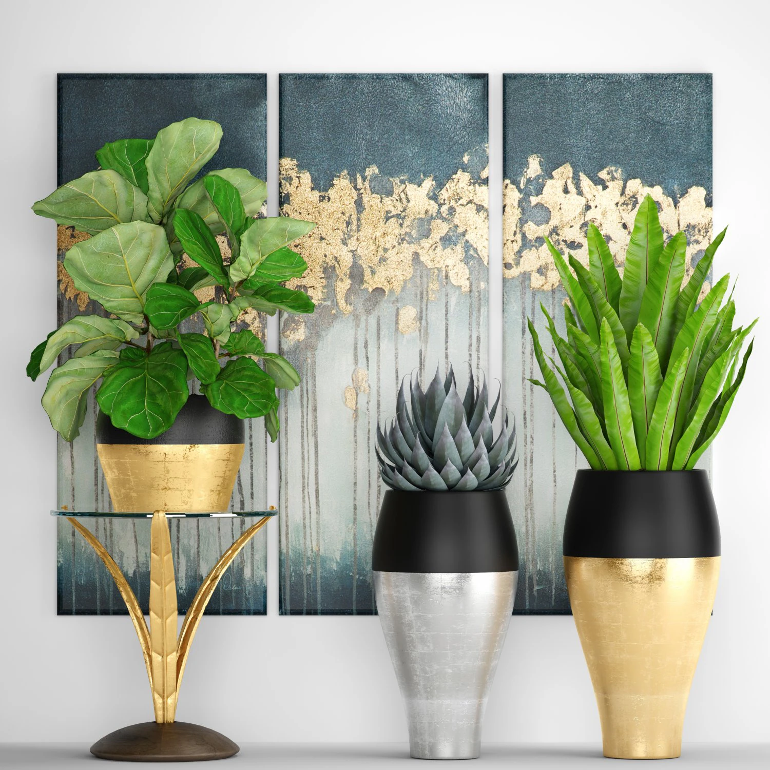 coleção de plantas de luxo Modelo 3D .c4d .max .obj .3ds .fbx .stl .blend
