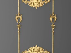 collection stucco molding frame 3D Model