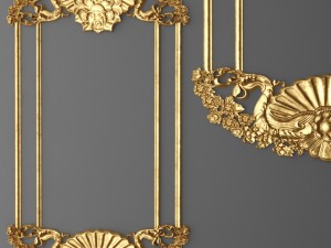 collection stucco molding frame Modello 3D