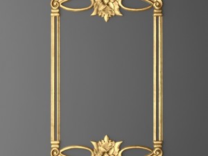 collection stucco molding frame Modello 3D