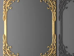 collection stucco molding frame 3D Model