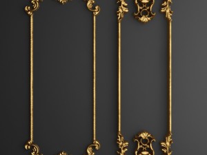 collection stucco molding frame Modèle 3D