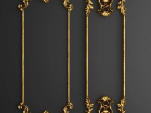 collection stucco molding frame 3D Model