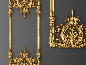 collection stucco molding frame 3D Model