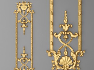 collection stucco molding frame 3D Модель