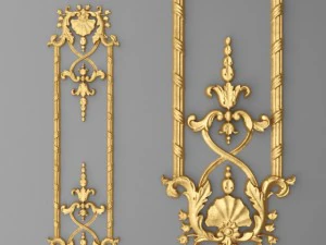collection stucco molding frame 3D Model