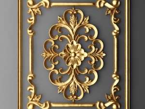 collection stucco molding frame 3D Модель