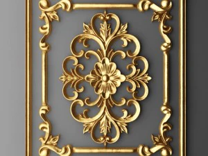 collection stucco molding frame 3D Model