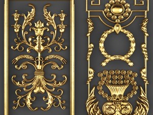 collection stucco molding frame 3D Модель