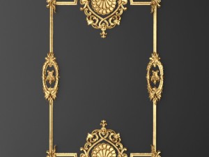 collection stucco molding frame 3D Модель
