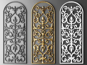 collection stucco molding frame 3D Model