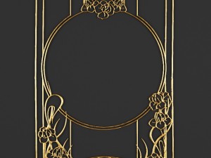collection stucco molding frame 3D मॉडल