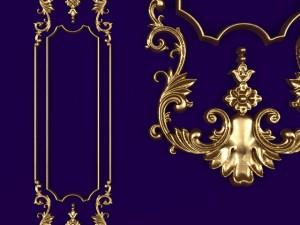 collection stucco molding frame 3D मॉडल