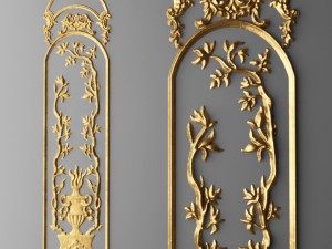 collection stucco molding frame 3D मॉडल