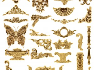 cartouches set 3D-Modell
