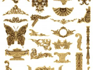 cartouches set 3D Model