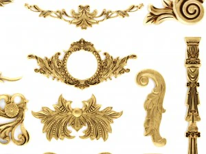 cartouches set 3D Model
