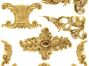 cartouches set 3D Model