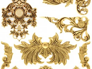 cartouches set 3D Model