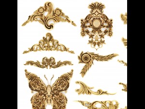 cartouches set 3D मॉडल