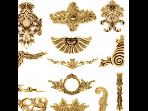 cartouches set 3D मॉडल