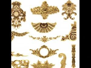 cartouches set 3D Model