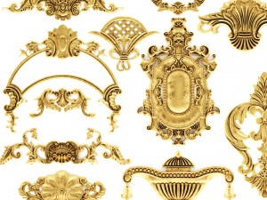 cartouches set 3D 모델