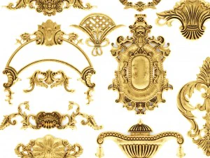 cartouches set 3D Model